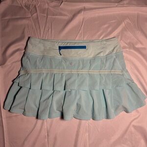 Lululemon Run: Pace Setter Skirt in Aquamarine, size 6